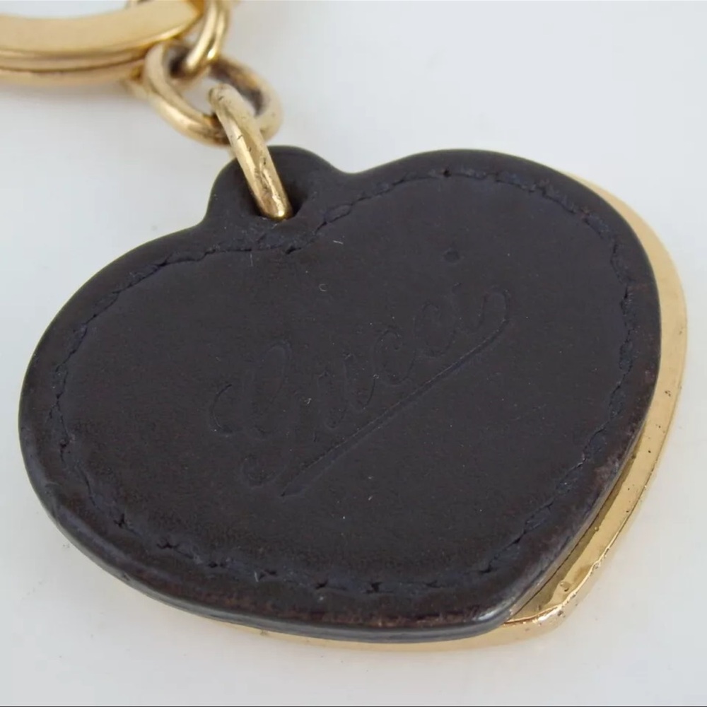 SOLD Authentic GUCCI Heart Interlocking Key Ring - Picture 2 of 3